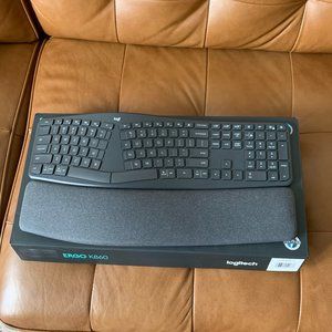 Logitech - ERGO K860 Ergonomic Full-size Wireless Keyboard w/ Palm Rest